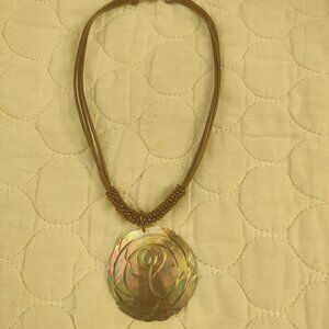 Large Shell Beaded Necklace